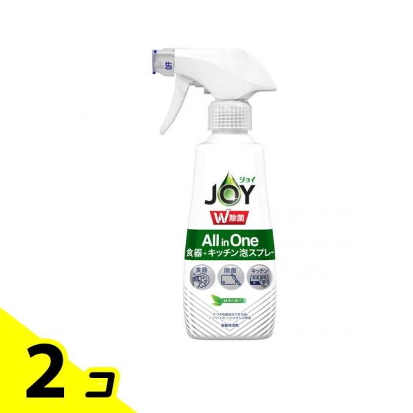 JOY ジョイW除菌 All in One 食器+キッチン泡スプレー 緑茶の香り 本体ボトル 275...