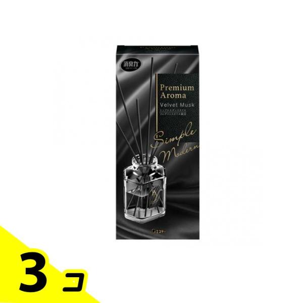 お部屋の消臭力 Premium Aroma Stick 本体ベルベットムスク 50mL 3個セット