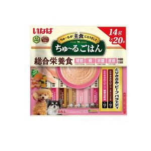 いなば ちゅ〜る(ちゅーる)ごはん 犬用総合栄養食 とりささみ・ビーフバラエティ 14g× 20本入 (1個)