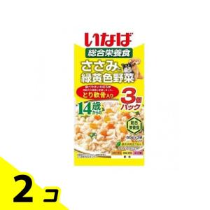 いなば 犬用総合栄養食 ささみと緑黄色野菜 14歳からのとり軟骨入り 60g (×3袋) 2個セット