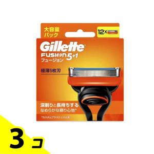ジレット フュージョン5+1 マニュアル 替刃 12個入 3個セット