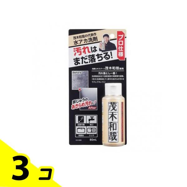 レック 茂木和哉 水アカ ウロコ汚れ 80mL (お試しサイズ 大掃除) 3個セット