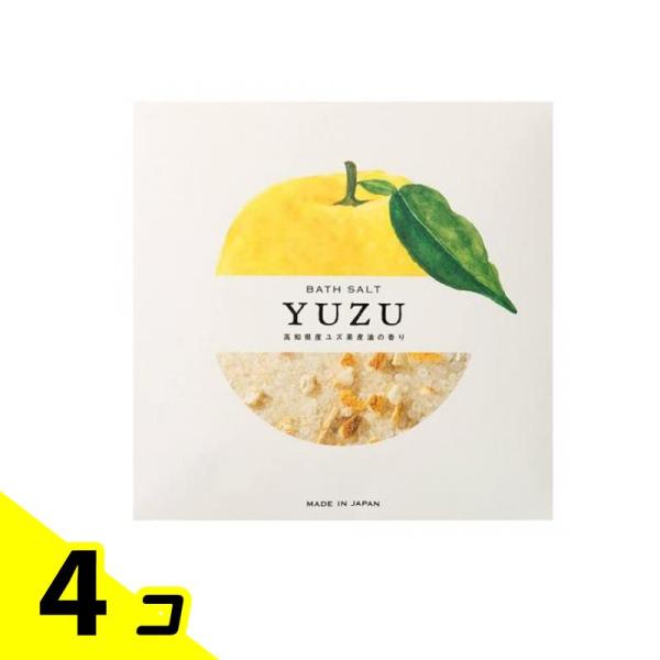 高知県産YUZU(柚子) ピール入りバスソルト 40g 4個セット