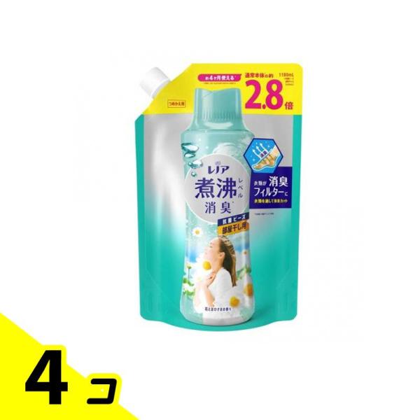 レノア 超消臭 抗菌ビーズ 部屋干し 花とおひさまの香り 1180mL (詰め替え用 超特大サイズ)...