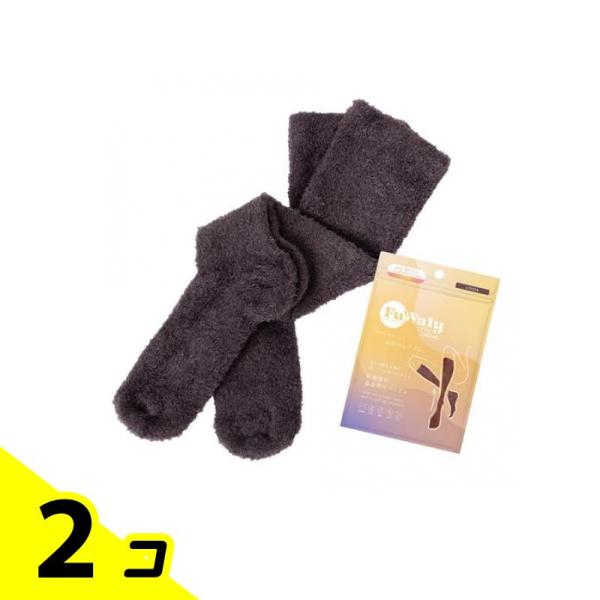 グラマラスパッツ ふわりぃスリム ソックスタイプ ミドル ココア 1足入 2個セット
