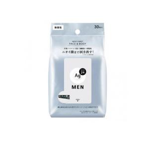 Ag DEO24 MEN エージーデオ24メン メンズシート フェイス&ボディ 無香性 30枚入 (1個)