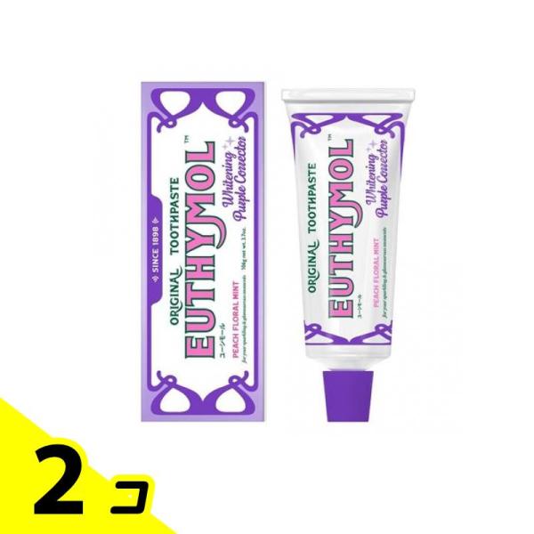 EUTHYMOL ユーシモール歯磨き ホワイトパープル ピーチフローラルミント 106g 2個セット
