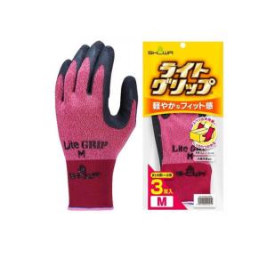 ショーワグローブ No.341 ライトグリップ Mサイズ レッド 3双入 (1個