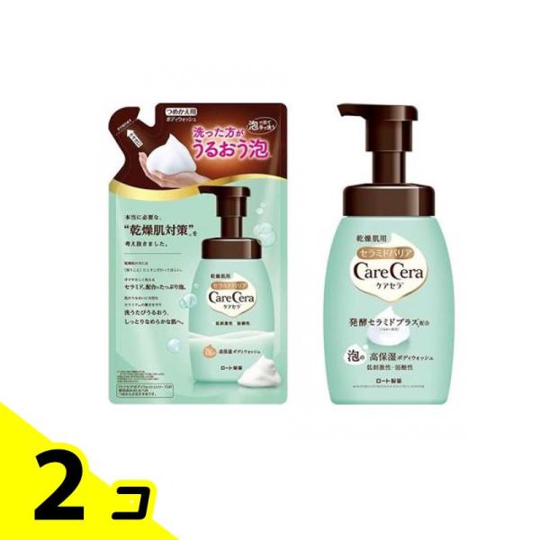 ケアセラ 泡の高保湿ボディウォッシュ ピュアフローラルの香り 詰め替え用 385mL &amp;ボディウォッ...