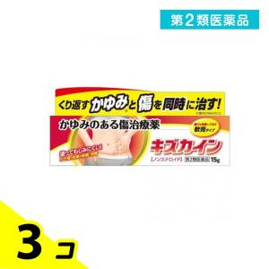第２類医薬品 キズカイン 15g 傷薬 かゆみのある傷 ノンステロイド 3個セット｜みんなのお薬バリュープライス(みんなのお薬)