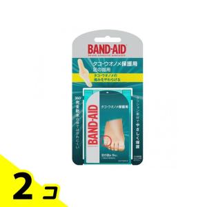 BAND-AID バンドエイド タコ・ウオノメ保護用 足の指用 8枚入 (1.8×6.0cm) 2個セット