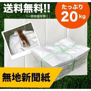 梱包・緩衝材・ペットシーツにオススメ無地新聞20kg（1,060枚前後）