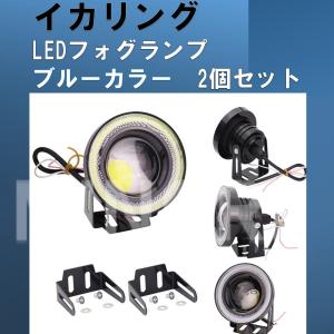 3.5インチ 64mm 2個 車汎用 イカリング LEDフォグランプ 2個 セット 後付け オートバイ スポット型 狭角 防振 LED作業灯｜minori-y2