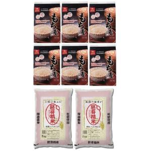 もち麦ごはん お米 10kg セット 胚芽精米 岐阜県産 ハツシモ 5kg×2本 令和5年産　+　はくばくもち麦ごはん （50g×12袋）×6｜minoriceshop