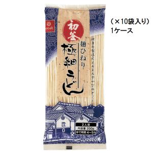 うどん はくばく 麺ひねり 極細うどん 200g×10入り｜minoriceshop