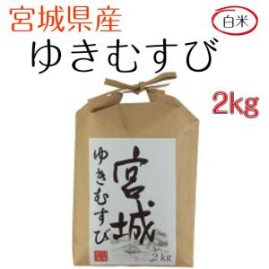米 お米 白米 2kg　ゆきむすび　宮城県産　令和元産　送料無料　