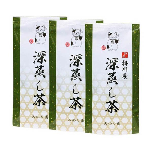 深蒸し茶 1000（3袋セット）掛川茶 日本茶 煎茶 緑茶 静岡 掛川産 ためしてガッテン