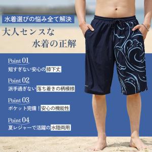 スイムウェア メンズ 海水パンツ メンズ 海パ...の詳細画像1