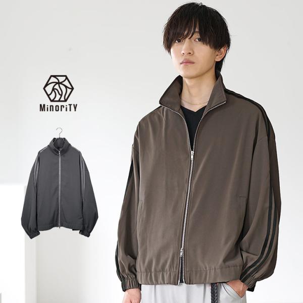 ジャケット メンズ トラックジャケット 黒 ライン サイドライン おしゃれ カジュアル ダブルジップ...