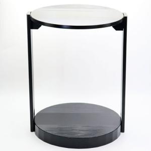 茶道具 お棚 桐丸卓 利休好写し 桐木地 小林幸斎作 組立式 炉