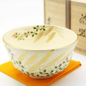 抹茶茶碗 色絵 秋草 志峰作 秋物 茶道具 陶磁器 茶の湯用品 お点前用
