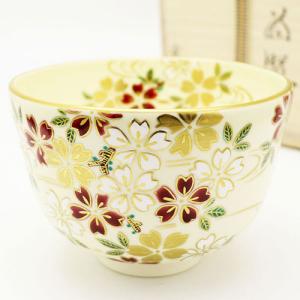 茶道具 抹茶茶碗 色絵茶碗 薩摩焼き 鳳凰 古垣喜一作 薩摩焼 薩摩 茶道