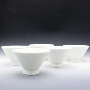 煎茶用茶碗 朝顔型 茶師用 5個セット 白磁 ...の詳細画像3