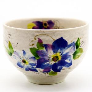 森川緑粉引き抹茶茶碗」抹茶碗 (茶器 茶道 茶道具 器 抹茶茶碗)お茶の