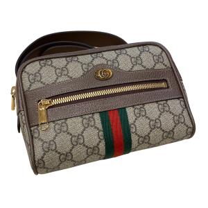GG (美品)グッチ GUCCI GGスプリーム ボディバッグ ウエストポーチ
