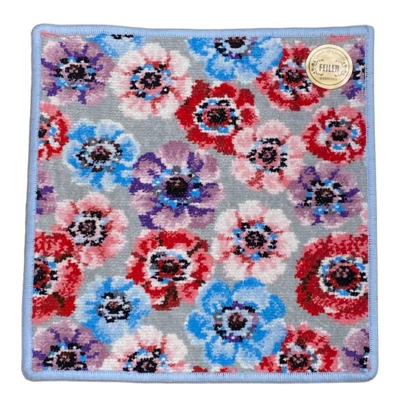 フェイラー FEILER タオルハンカチ レディアネモネ LADY ANEMONE シルバーグレー・...