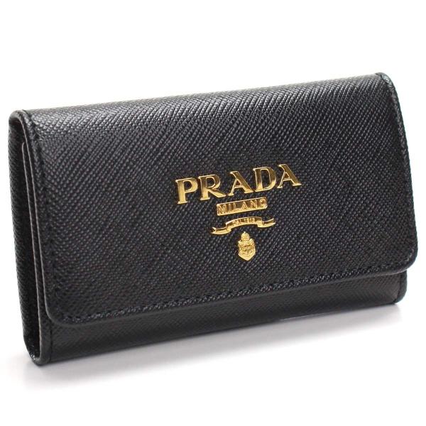 プラダ PRADA サフィアーノ ４連キーケース 1PG004 QWA F0002 NERO ブラッ...