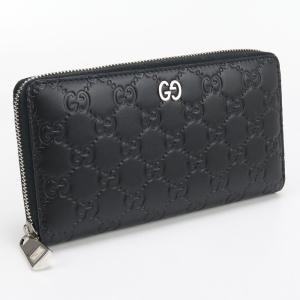 【中古】GUCCI グッチ ジップアラウンドウォレット ドリアン 473928 長財布ラウンドファスナー レザー メンズ Aランク