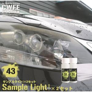 おひとり様1点限り ヘッドライトクリーナー ２本セット タオル付き サンプルセット Light 25g 黄ばみ 除去 最強 磨き 曇り コーティング 車検 洗車グッズ