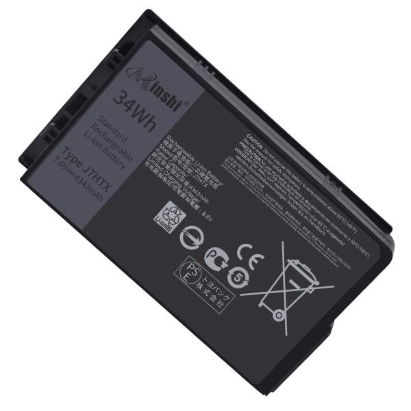 新品 Dell Latitude 7212 Rugged 大容量互換バッテリパック【34Wh 7.6...