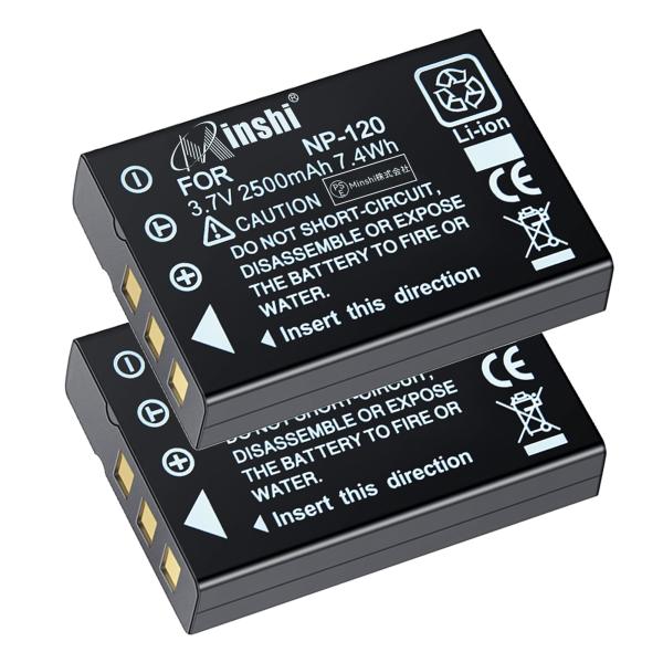 【２個セット】minshi FUJIFILM NP-120 NP-120 【2500mAh 3.7V...