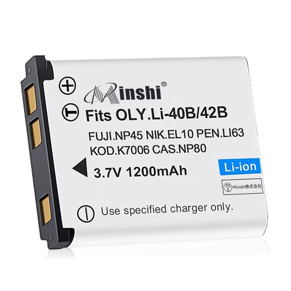 【1年保証】minshi FUJIFILM VR-310 NP-80 【1200mAh 3.7V】 ...