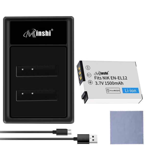 【期間限定10%OFF】【カメラ電池セット】minshi NIKON COOLPIX S9300 E...