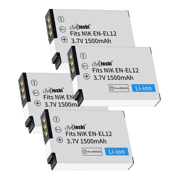 【期間限定10%OFF】【4個】minshi NIKON COOLPIX S9100 EN-EL12...