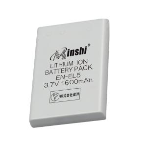 【1年保証】minshi Nikon P100 S10  EN-EL10 【1600mAh 3.7V】PSE認定済 高品質 EN-EL5 交換用バッテリー