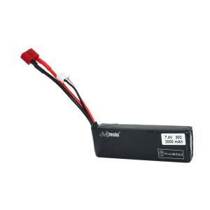 1年保証 2900mAh 7.4V 1C 17*30*88MM futabaプラグ互換リポバッテリー 