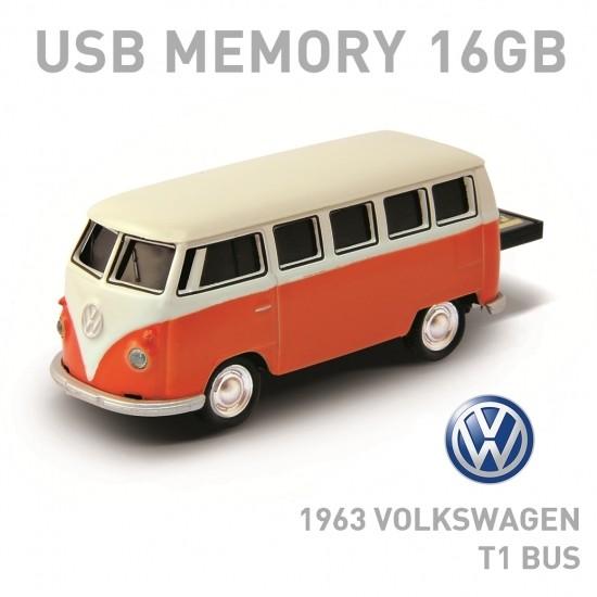 Volkswagen Classical Bus ワーゲンバス　オレンジ 16GB USBメモリー6...
