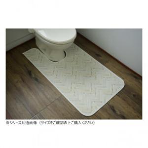 拭けるマットシリーズ トイレマット モザイクタイル 80×145cm (耳長)