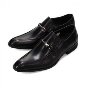 ヴィア カミーノ via cammino 甲ベルトスリッポンドレスシューズ ブラック 26.5cm ...