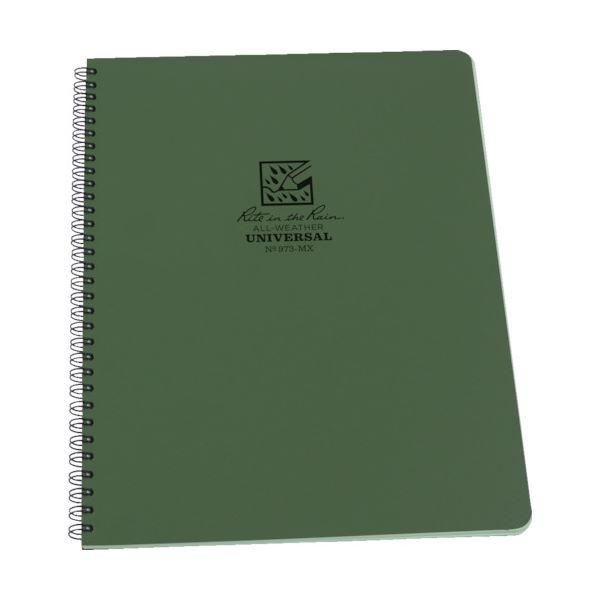 ds-ライトインザレインスパイラルノートブック ユニバーサル グリーン 973-MX 1冊