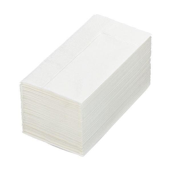 (まとめ) カラーナプキン 2PLY 8つ折 白無地 2PLM-50 1パック(50枚) 〔×30セ...