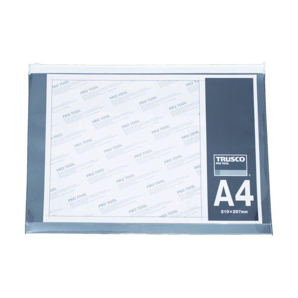 (まとめ) TRUSCO ファスナー付クリアケースA5 SFC-A5 1枚 〔×50セット〕