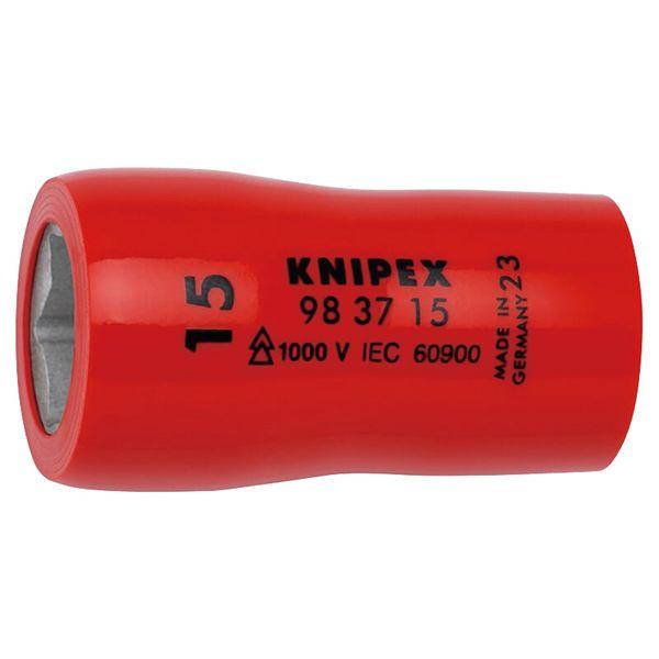 KNIPEX クニペックス 3/8SQ 1000V絶縁ヘキサゴンソケット 全長47mm 9837-1...