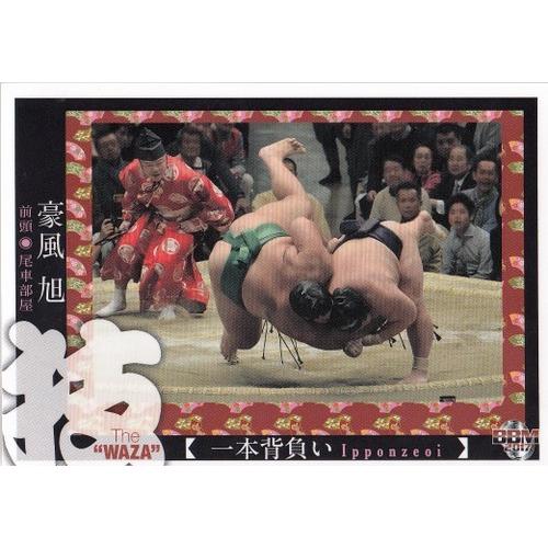 17BBM大相撲カード 魂 #74 「技」 一本背負い(豪風)