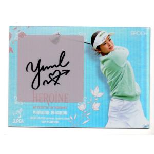 25EPOCH JLPGA 女子ゴルフ Top Players 政田夢乃 Heloine 直筆サイン...