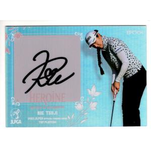 25EPOCH JLPGA 女子ゴルフ Top Players 辻梨恵 Heloine 直筆サインカ...